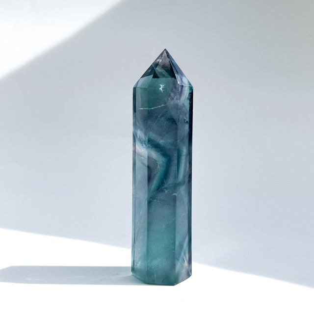 レインボーフローライト タワー型52◇ Rainbow Fluorite ◇天然石・鉱物・パワーストーン・インテリア