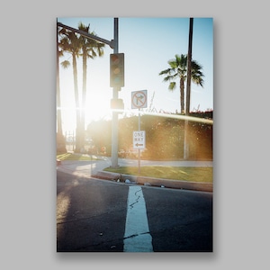 Postcard「Sunset Intersection」13cm×18cm Original Print