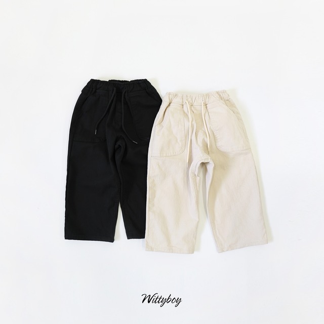 【取寄】witty boy｜out pocket span pants｜アウトポケットスパンパンツ｜5-21｜kids&jr&mom｜26 spring