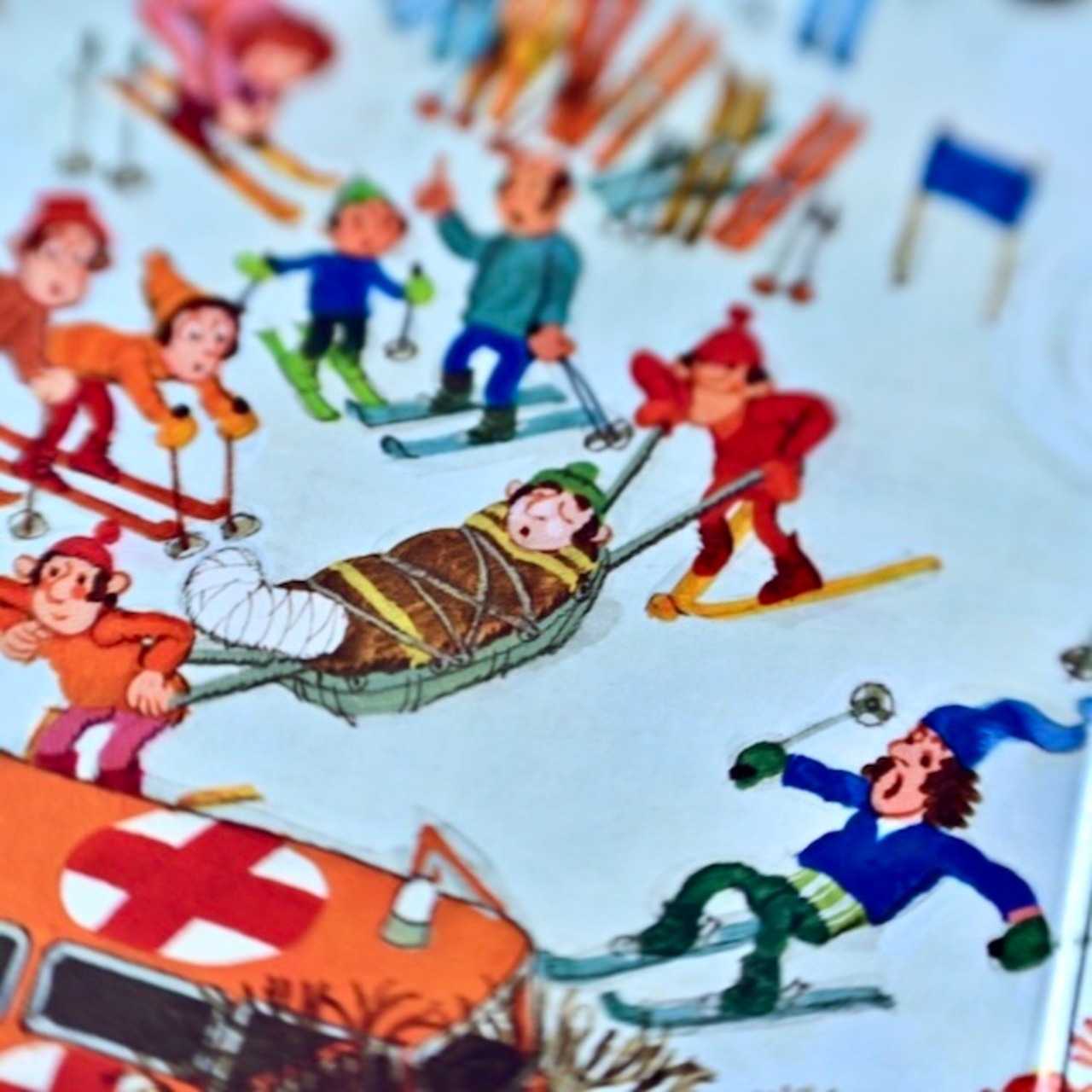 ミットグッチの絵本　文字のない絵本 【Berge 山の中】E22-2d