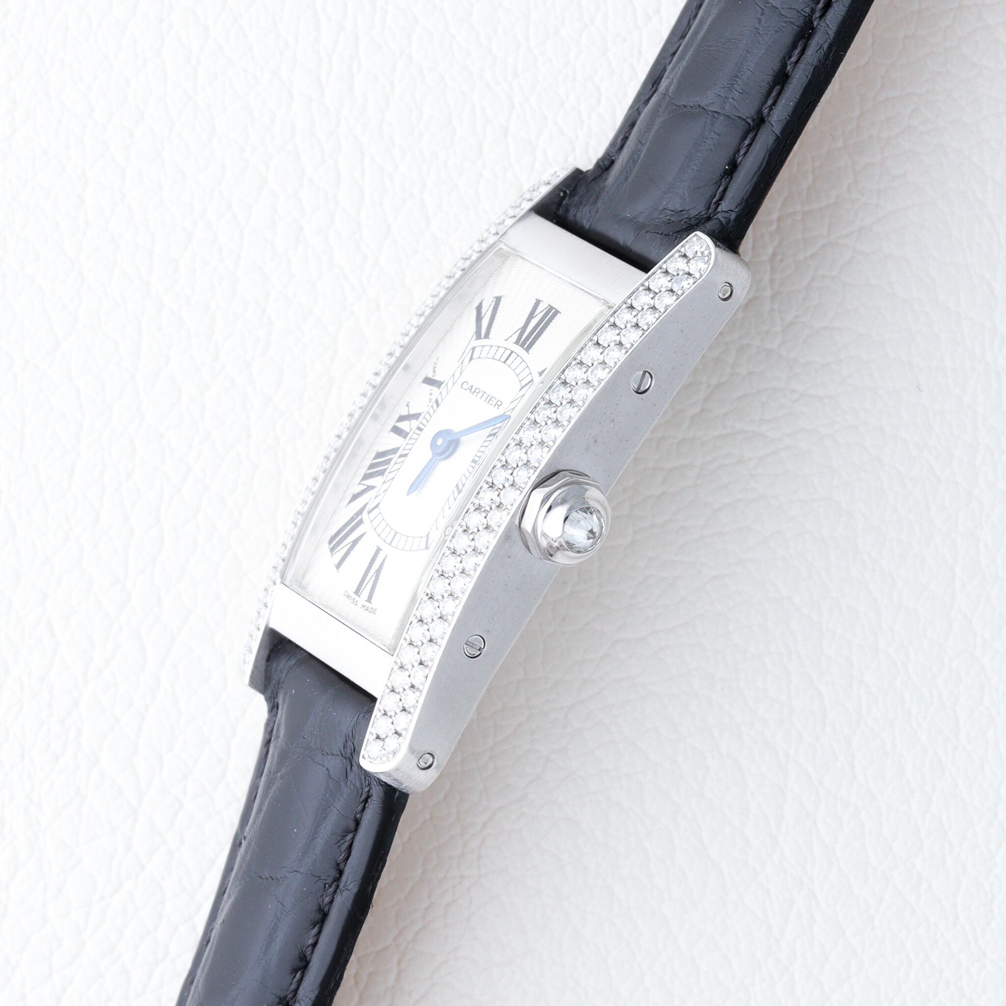 カルティエ タンク アメリカン SM WG 純正ダイヤモンド | Ante