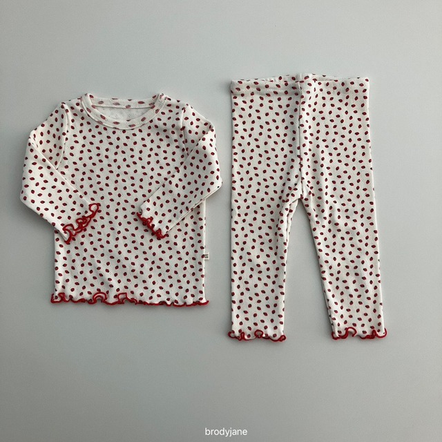 【取寄】brodyjane｜jacquard berry set｜ジャカードベリーセット｜S-M｜1-3y