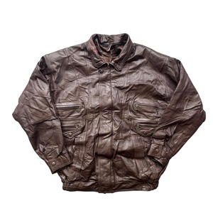 【古着】Unknown Leather Jacket （Brown）