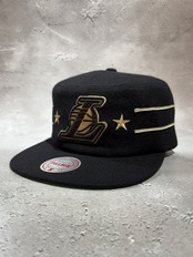 Mitchell＆Ness/ミッチェルアンドネス NBA ロサンゼルス・レイカーズ Retro Roots  ピルボックス キャップ ブラック