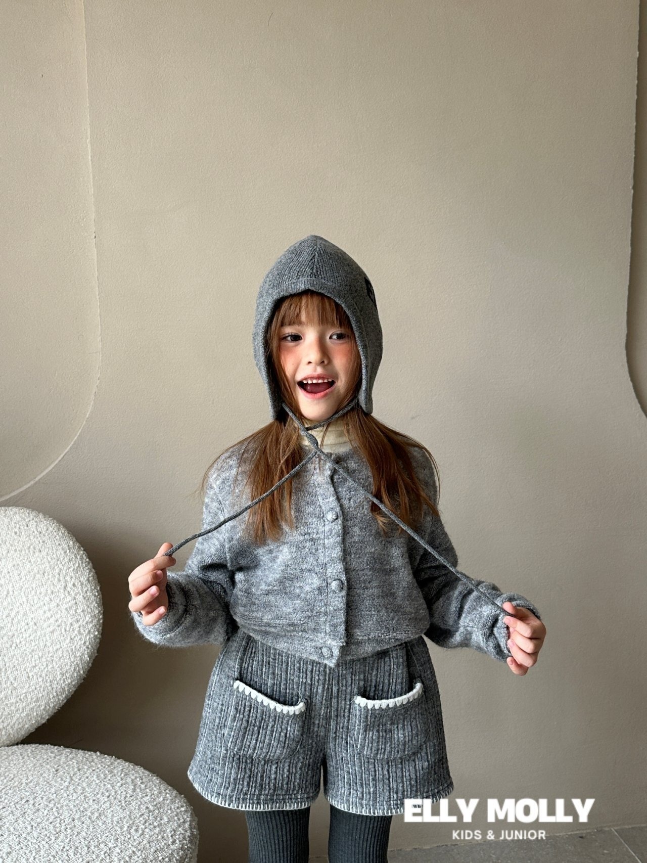 韓国子供服 / 26Autumn / ELLY MOLLY / ジャガードニット帽(周囲52〜54cm)*free*