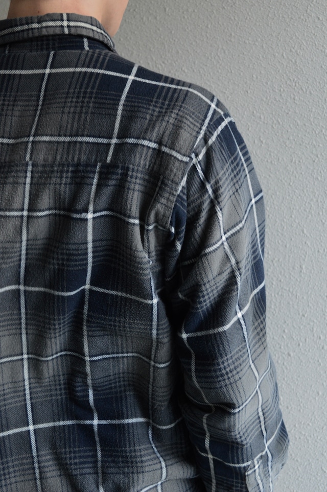 OZARK TRAIL 1980's-90's From USA Print Flannel Check Quilting Shirt Jacket プリントネル キルティングシャツジャケット