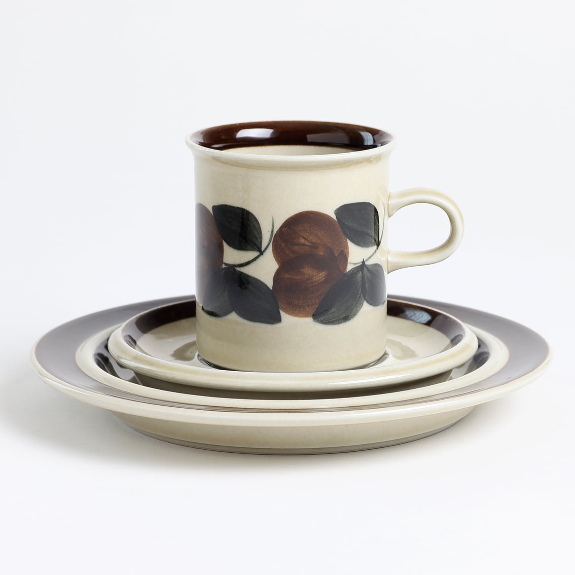 ルスカ　アラビア　ARABIA セット カップ・ソーサー・プレート　ヴィンテージ アラビア ルスカ ティーカップ&ソーサー 北欧ヴィンテージ食器