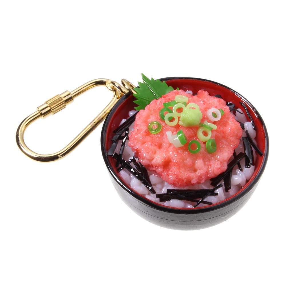 0428]食品サンプル屋さんのキーホルダー（ねぎトロ丼）【メール便不可