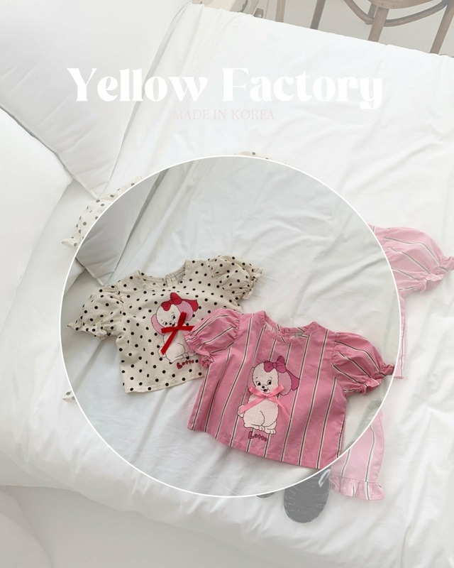 yellow factory ／ Latte blouse