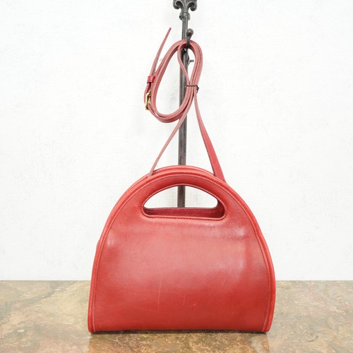 .OLD COACH HALF MOON LEATHER 2WAY SHOULDER BAG MADE IN USA/オールドコーチハーフムーン型レザー2wayショルダーバッグ2000000069029