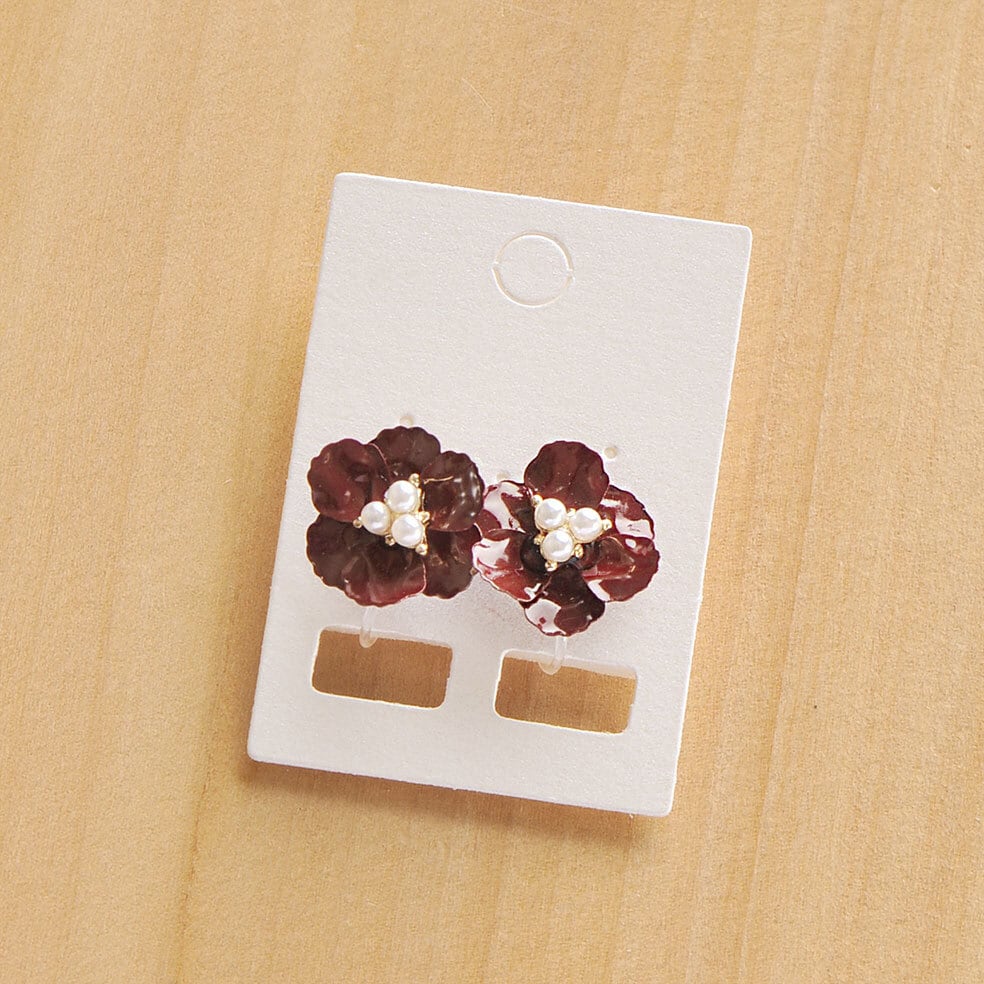 アクセサリー台紙 M 無地 ピアス イヤリング用 35×50mm 30枚 D005.D038