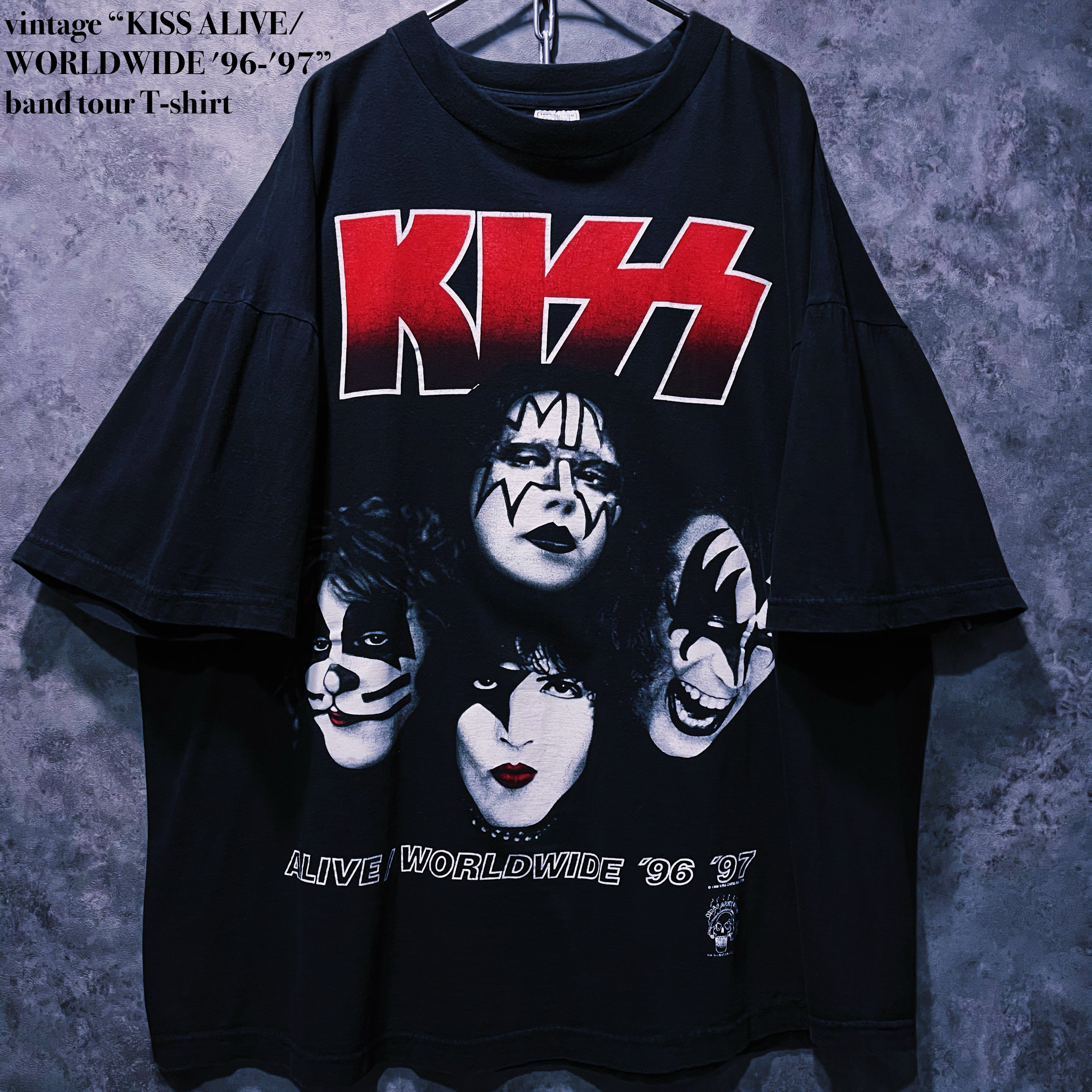 【doppio】vintage “KISS ALIVE/WORLDWIDE '96-'97” band tour T-shirt