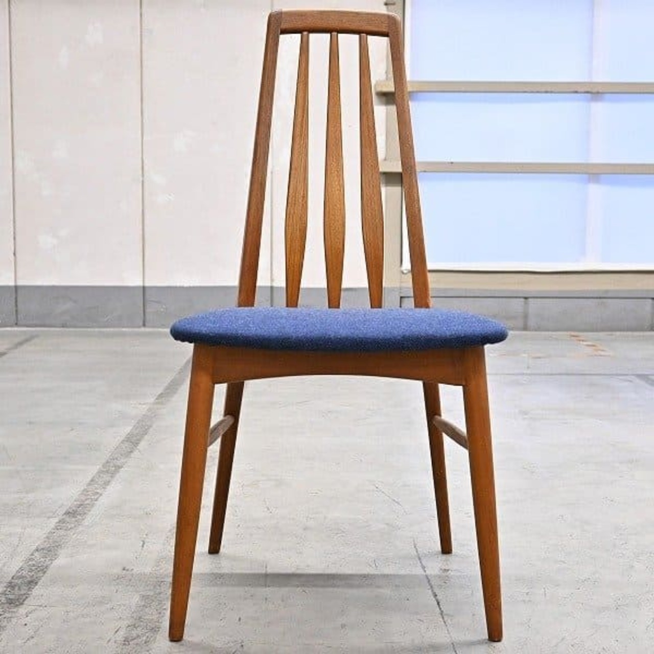北欧デンマーク家具 ニールス・コフォード 「エヴァ」ダイニングチェア a チーク無垢材 アームレス ビンテージ 椅子 NielsKoefoed EVA【中古家具/中古インテリア/USED家具ユーズド家具/リサイクル】