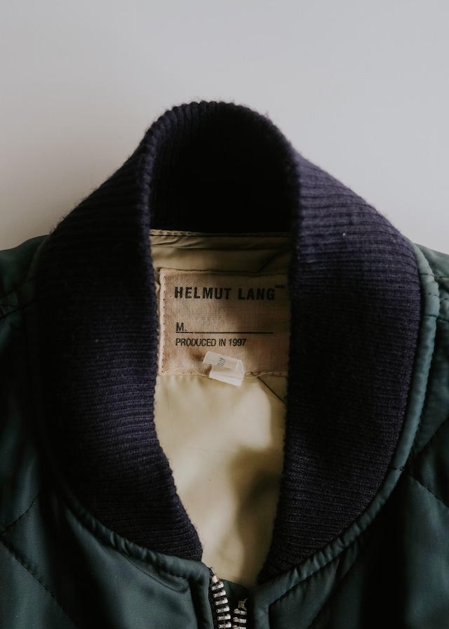 HELMUT LANG 1997 quilting bomber jacket