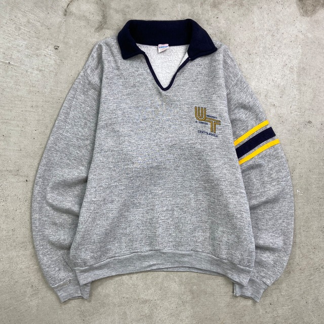 70年代 USA製 バータグ Champion チャンピオン スキッパースウェット 
