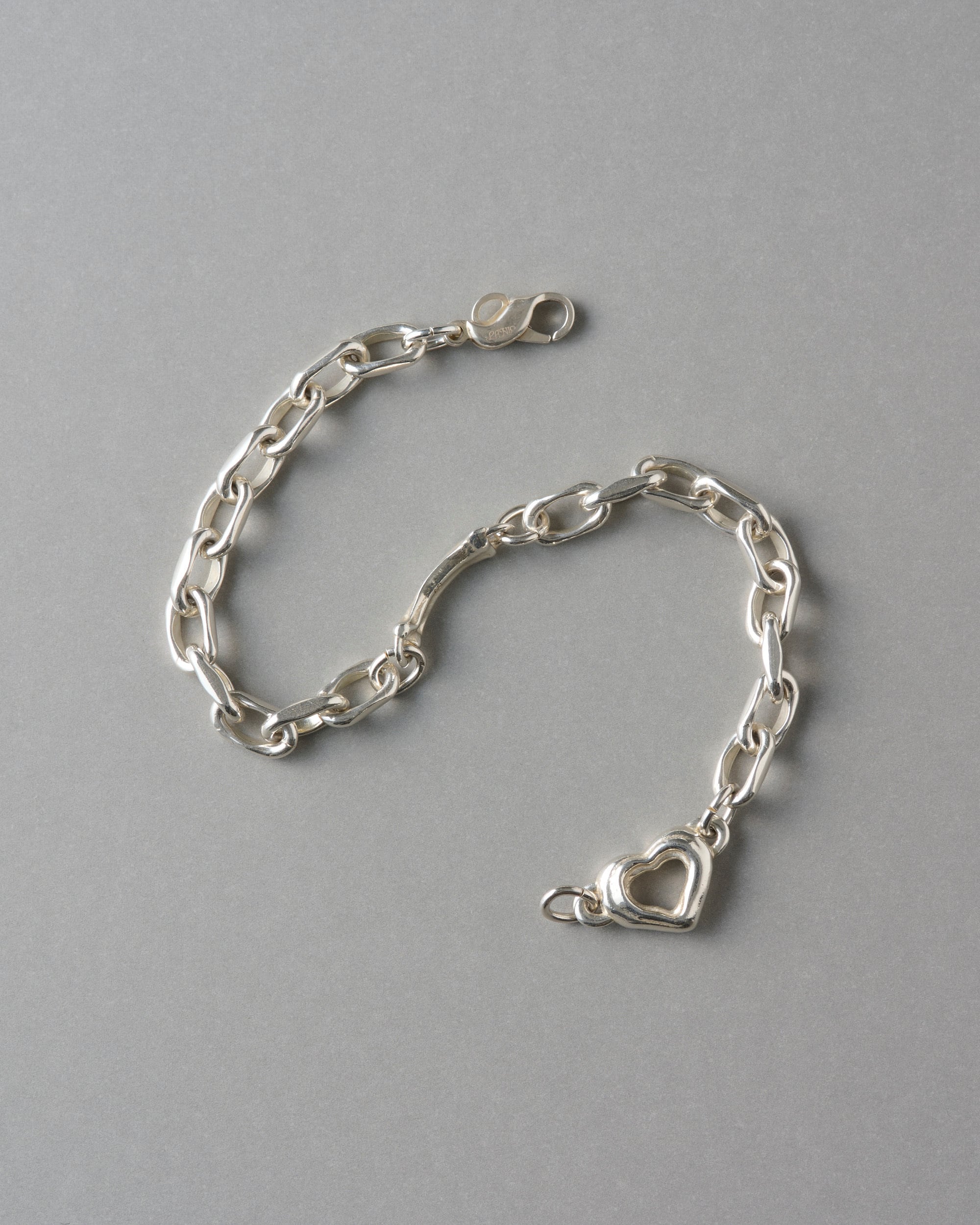 bone HEART chain bracelet silver925 #LJ20016B | LANIE