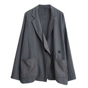 ストライプ パッチポケット ジャケット  00416