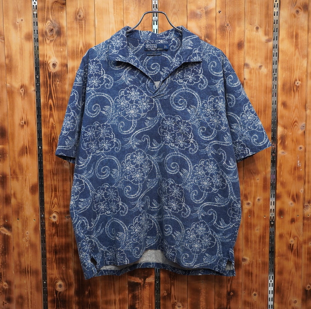 ralphlauren コーデュロイ オープンカラーシャツ S/ラルフローレン