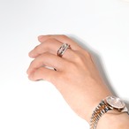 マーキスカット ダイヤモンド デザインリング F / SI2  pt950 / 0.327ct / 0.300ct
