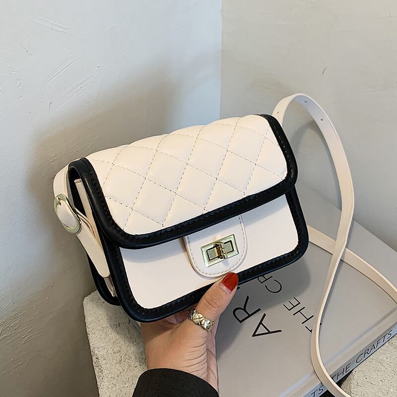 リンジ刺繍糸スモールバッグレディースバッグ2020新しい流行のファッションオールマッチショルダーメッセンジャーバッグネットレッドヒットカラースモールスクエアバッグ Tiancai_Wing_Bag4368434473