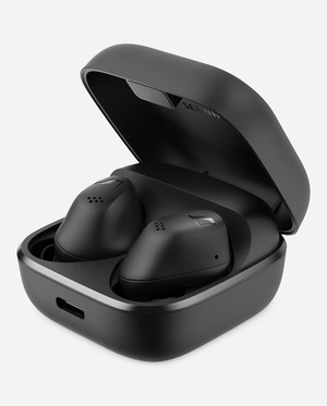 ゼンハイザー Sennheiser ワイヤレスイヤホン ACCENTUM True Wireless ブラック 高性能ドライバー 28時間再生 ハイブリッドノイズキャンセリング 外音取り込み機能 bluetooth 5.3 IP54 ポケットサイズ ワイヤレス充電