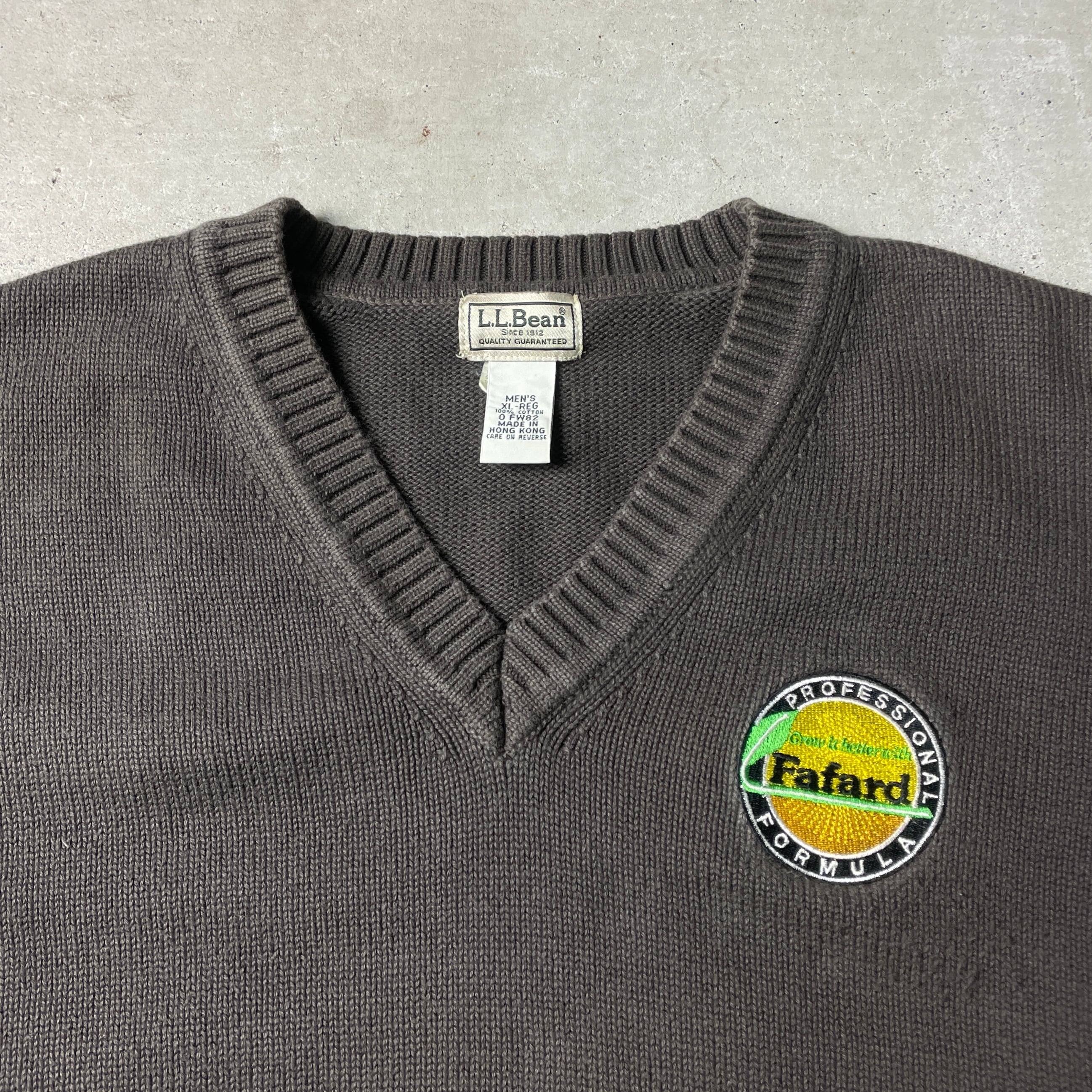 L.L.Bean エルエルビーン コットンニットセーター Vネック 企業 L.L.Bean エルエルビーン コットンニットセーター Vネック 企業