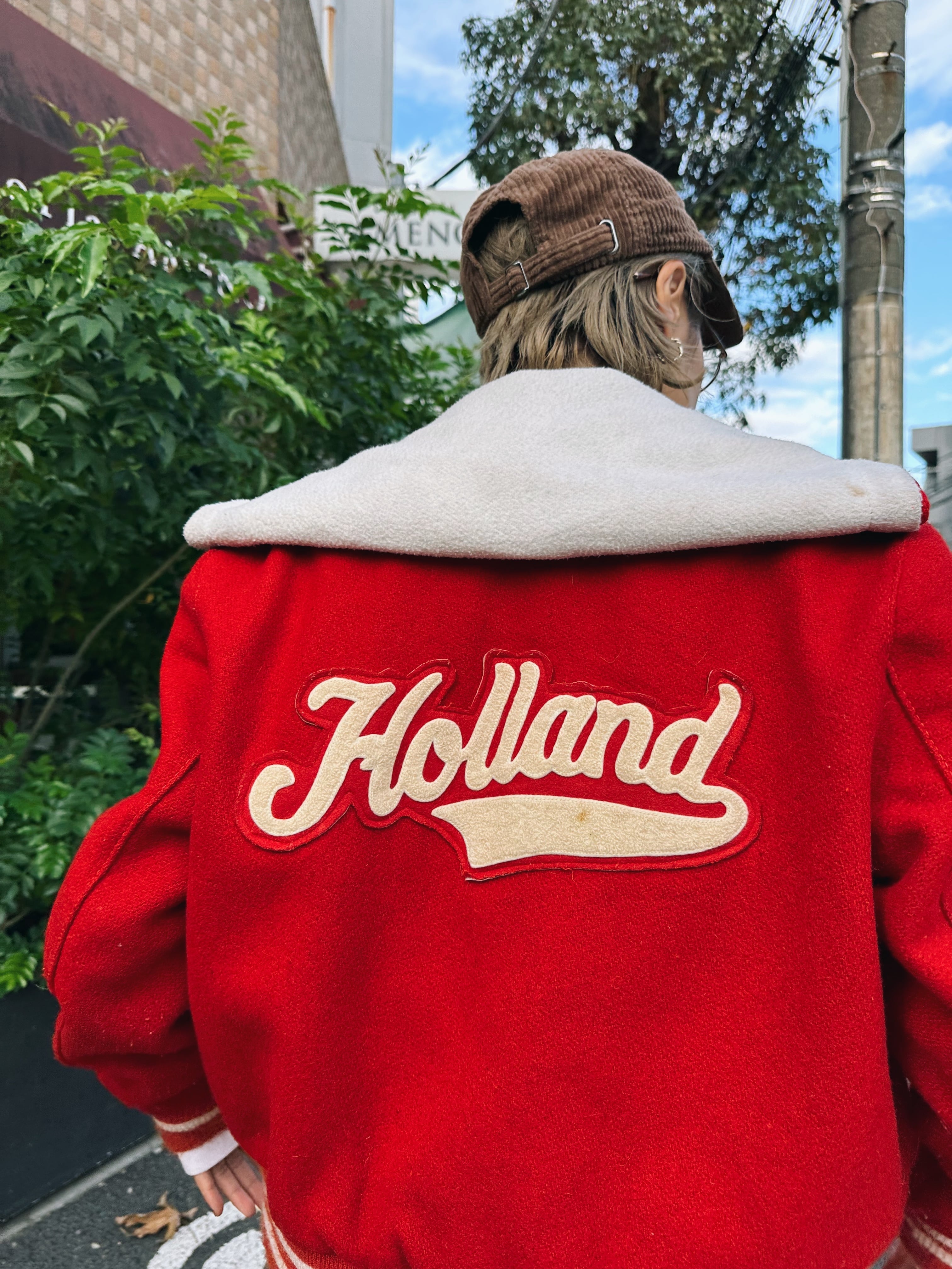 (OT1153)70’s stadium hoodie jacket made in USA