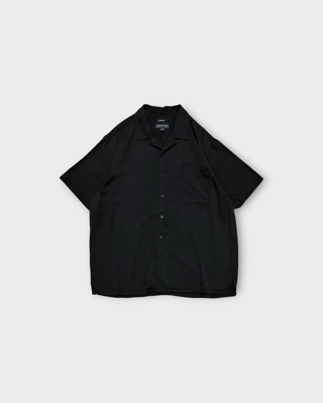 【Used】“Joseph & Feiss” 100% Silk Open Collar Shirt