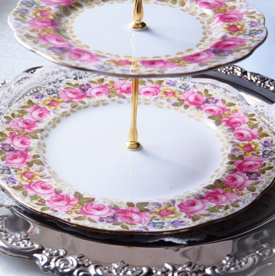 希少 英国ロイヤルアルバート セレナ スリーティアーズ スタンド《支柱