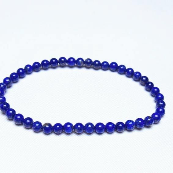 ラピスラズリ ブレスレット 4mm 一点物 メール便可 [M便 1/10] 111-48473