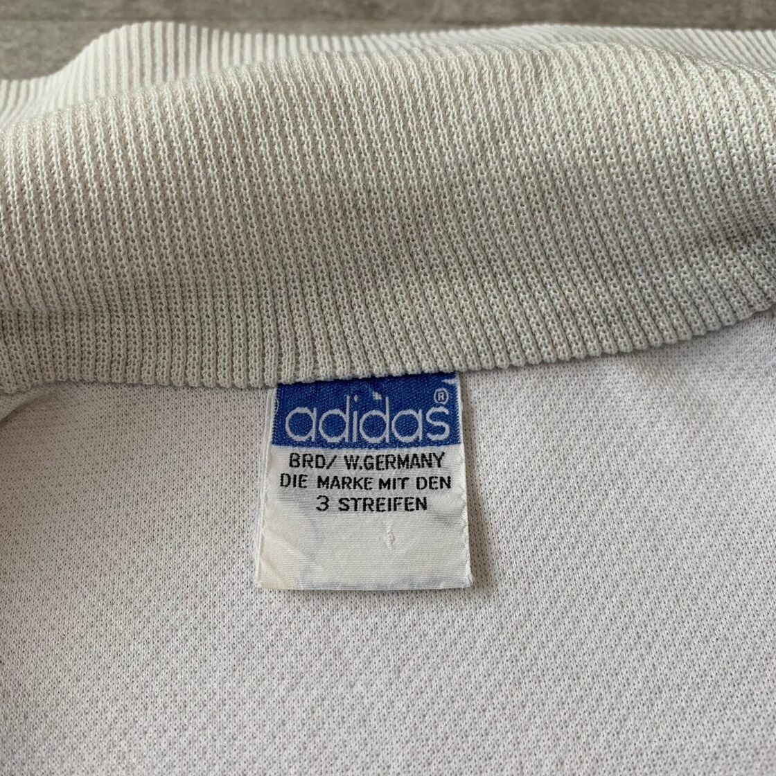 アディダス adidas 70s トラックジャケット ビンテージ 白 グレー | PAY ID