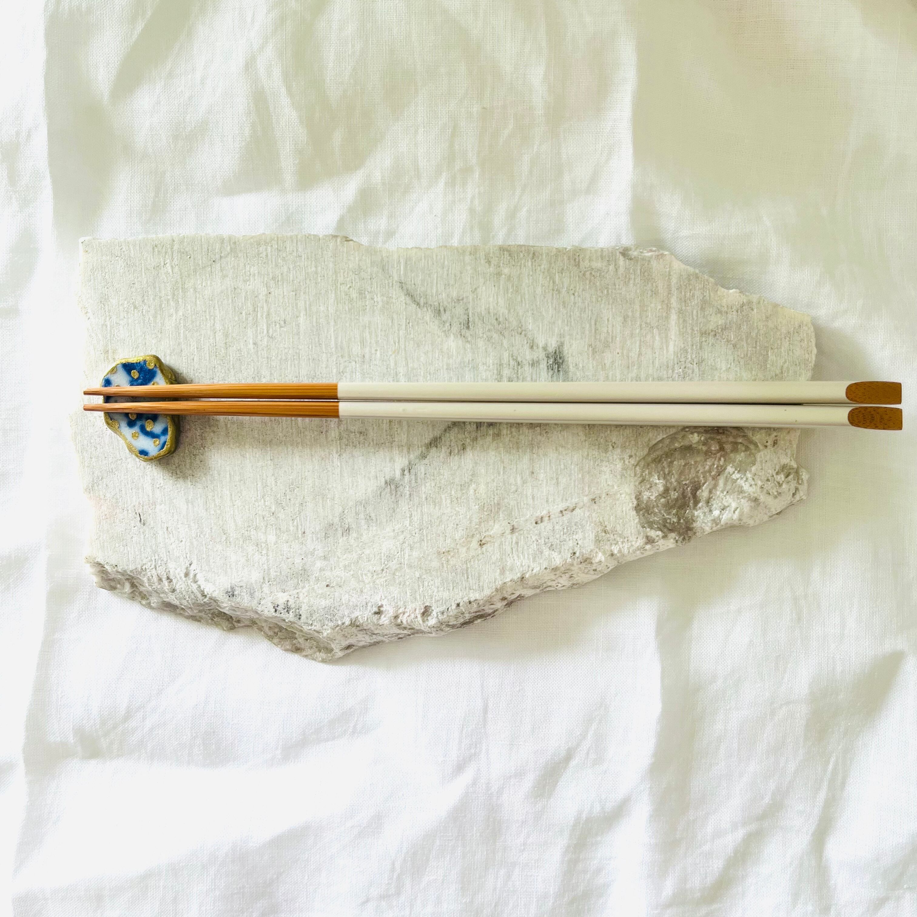 金継ぎ箸置き】〈点〉ドット 陶器 ゴールド Kintsugi | UKII