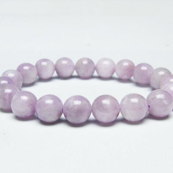 クンツァイト ブレスレット 10mm ミルキークンツァイト ブレス 一点物 メール便可 [M便 1/10] 111-46469