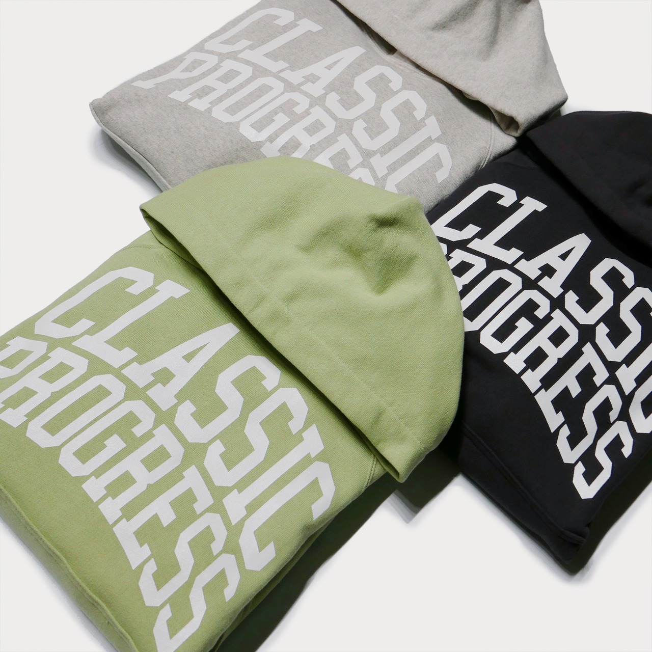 ( LIME GREEN ) PROGRESS RAGLAN HOODIE