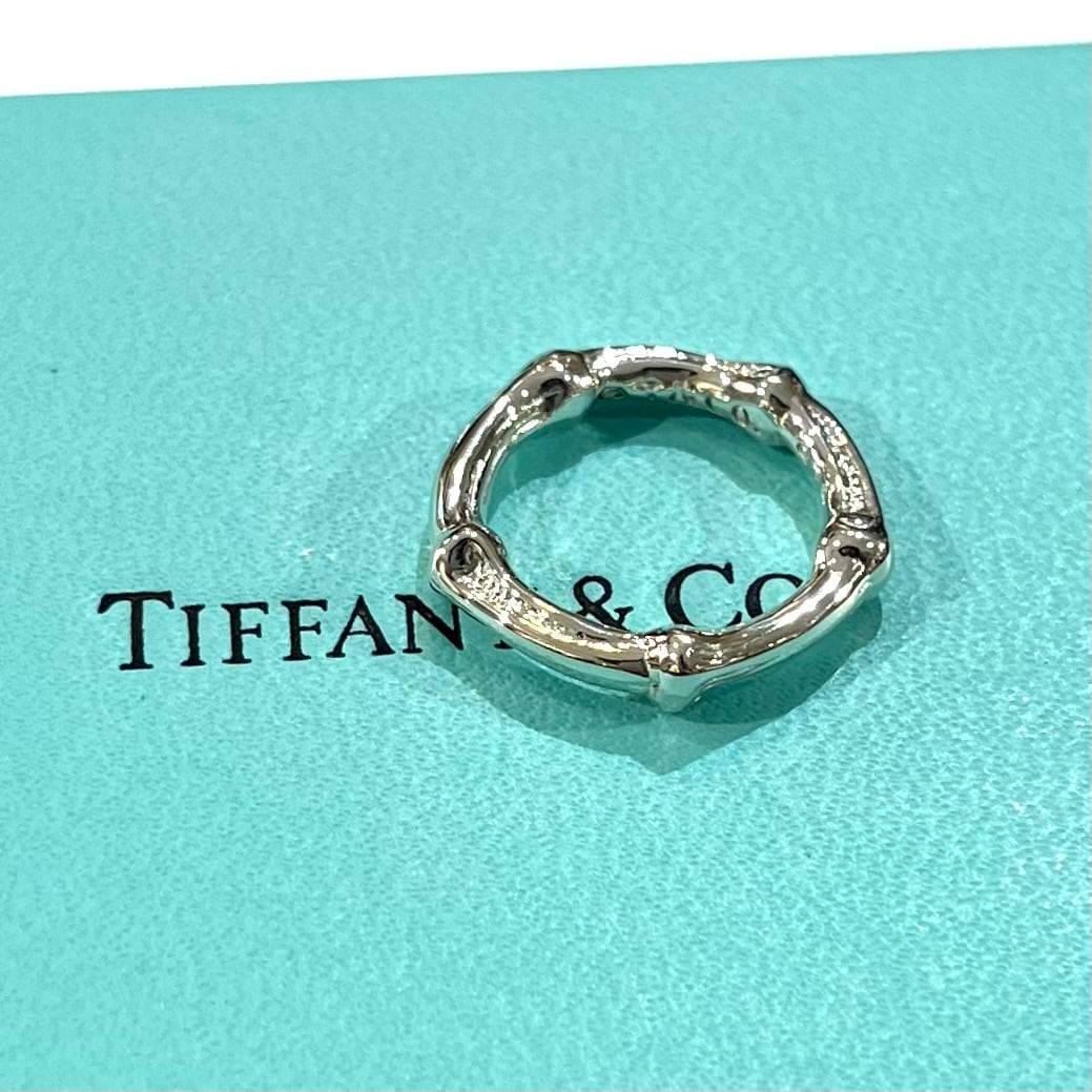 TIFFANY&CO.】2316 TIFFANY &CO バンブーリング 11-12号／シルバー925