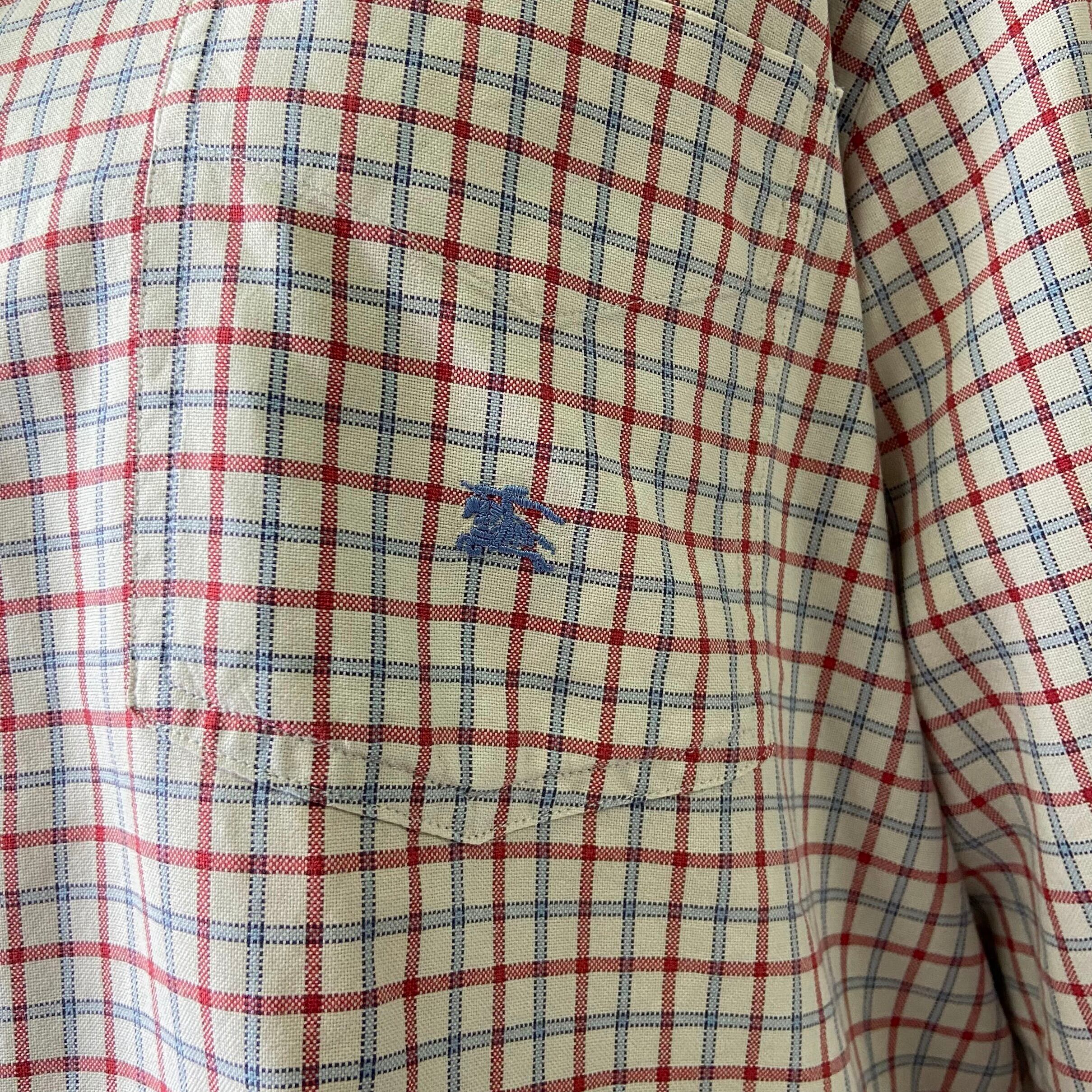 BURBERRY LONDON バーバリー チェック 長袖シャツ ボタンダウンシャツ 