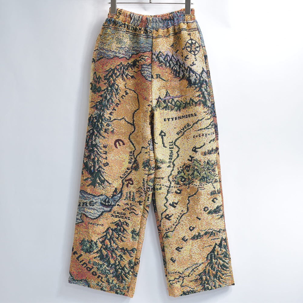 ラグ　リメイク　古着　パンツ　総柄 Remake リメイク ルーズシルエット ジャガード 総柄 デザイン