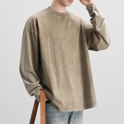 ロングスリーブ クルーネック Tシャツ af0082