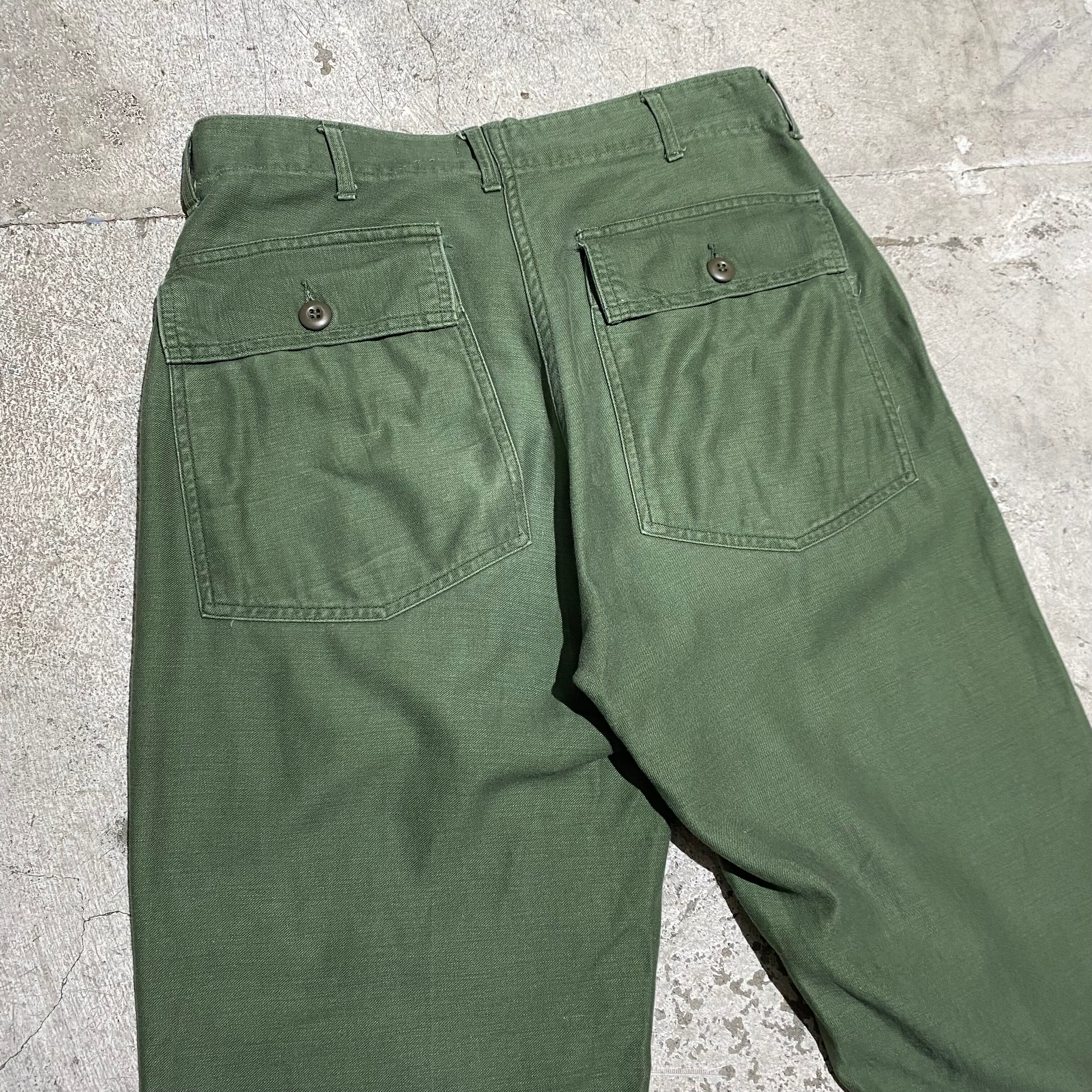 60s〜 U.S.ARMY / OG-107 ユーティリティパンツ ベイカーパンツ 34/31