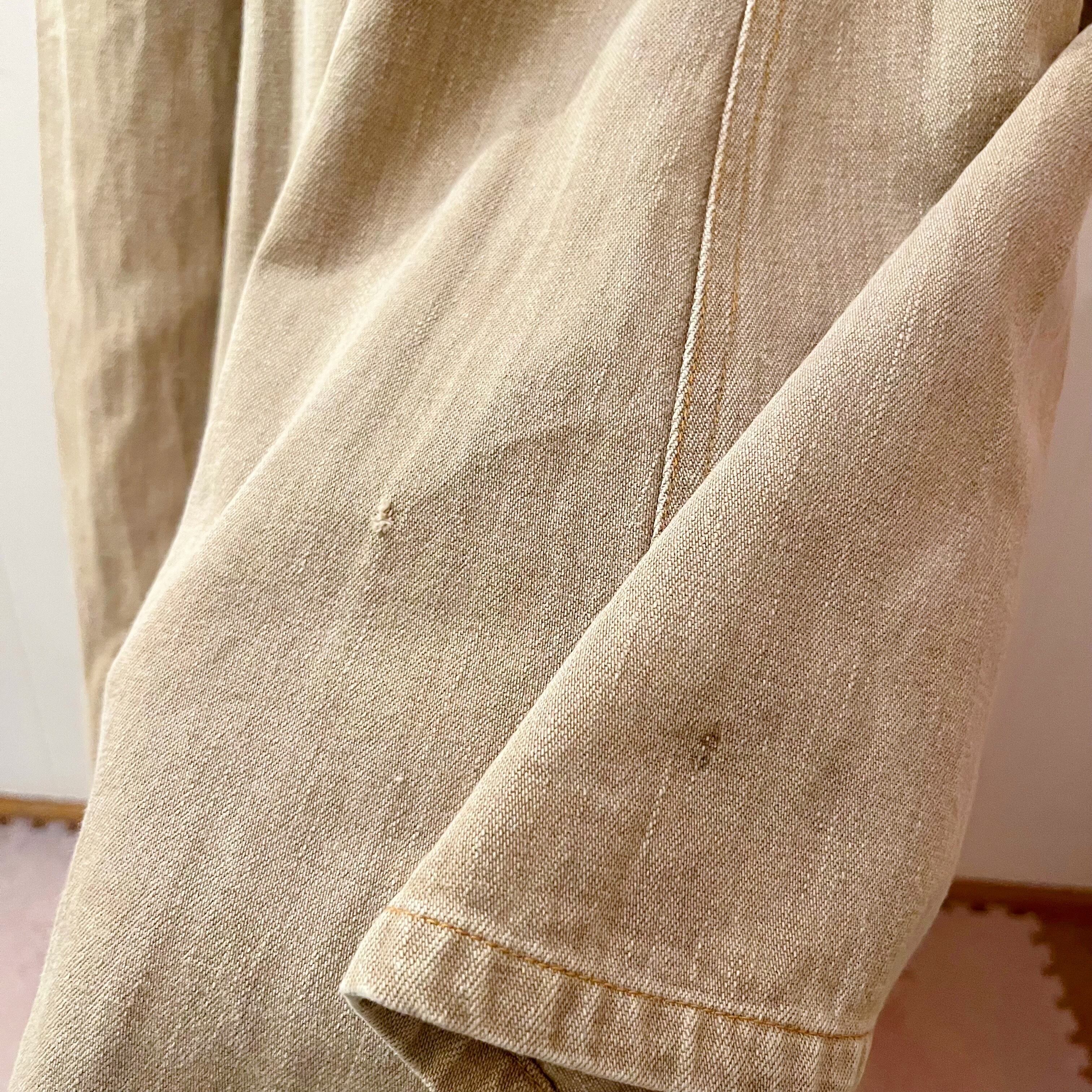 PINKHOUSE / beige denim long skirt