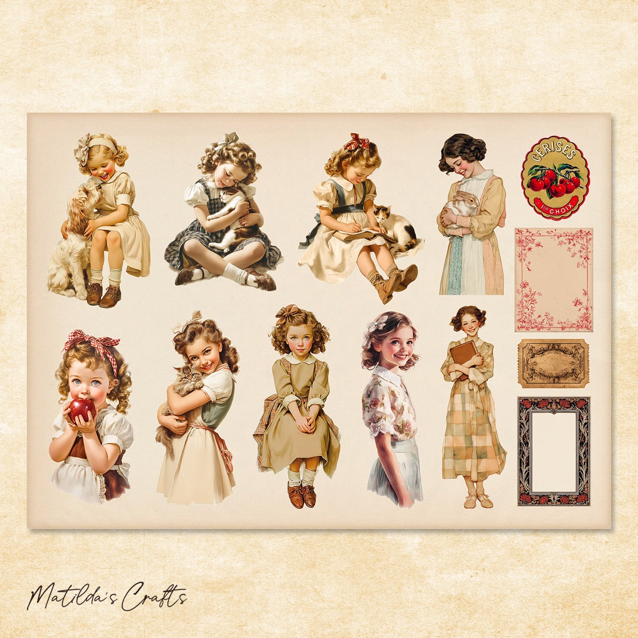 コラージュシート MA-0021 | Matilda's Crafts