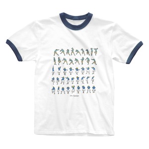 リンガーTシャツ/HOKUSAI#BLUE（SUZURIで購入）