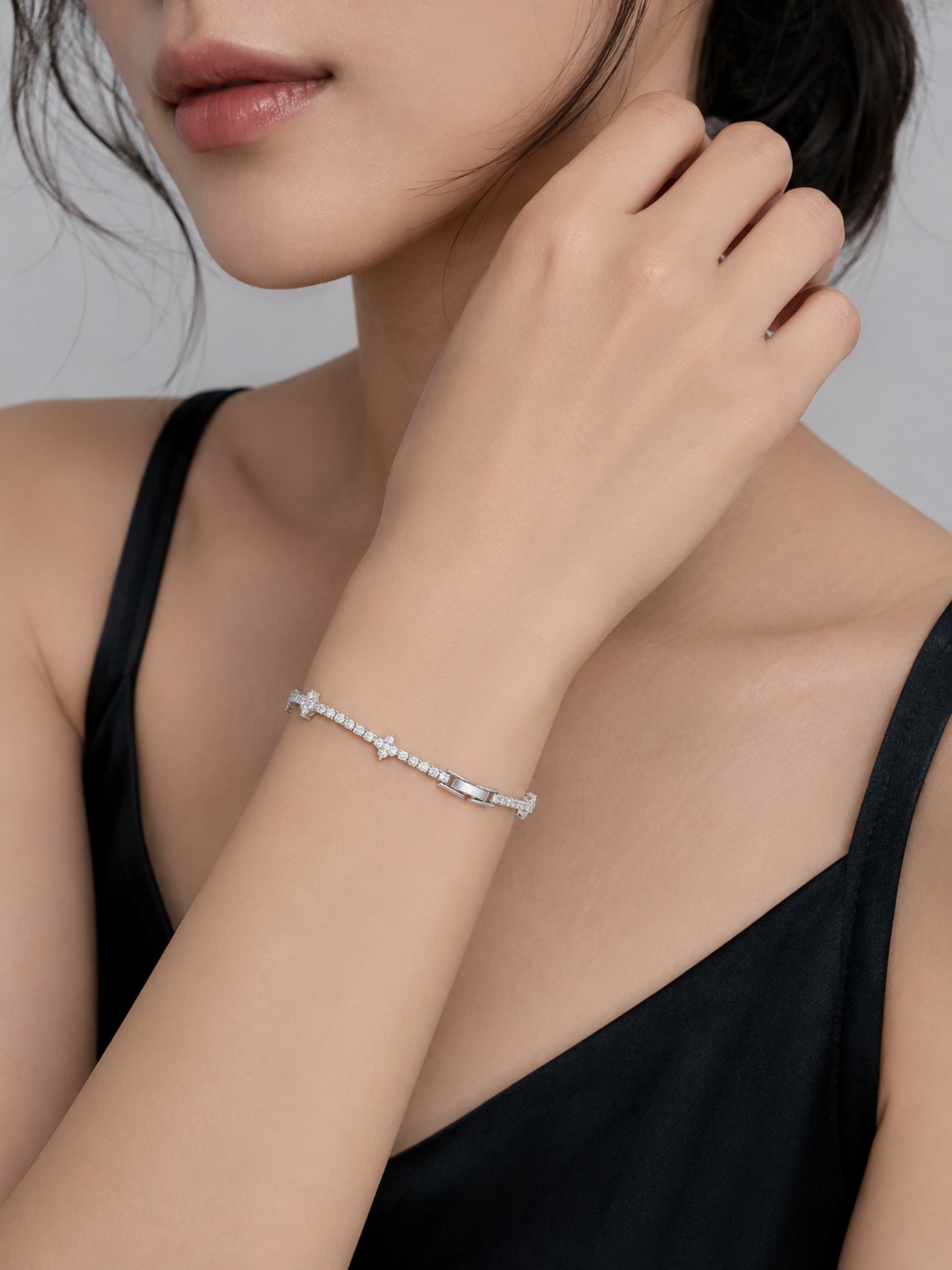 【3点セット】エレガントドロップネックレス・ブレスレット・ピアス/イヤリング 画像8