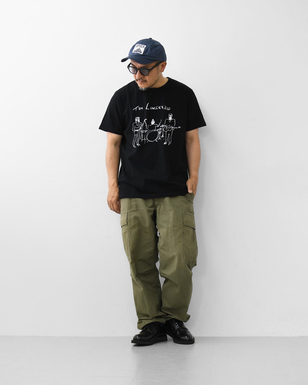 ウェア tomo TACOMA FUJI RECORDS [タコマフジレコード] THE LINSEEDS Tee designed