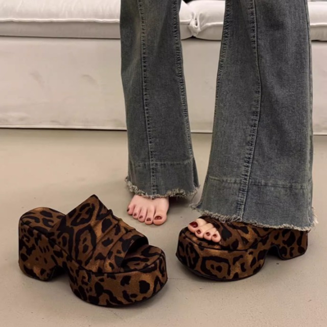 shiring design platform sole wedge sole mule sandals la2059