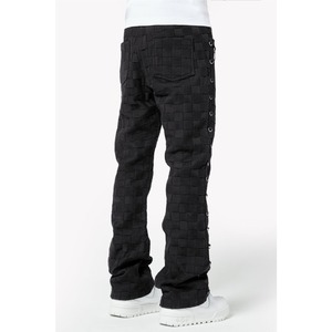 GUAPI / obsidian black braided pants