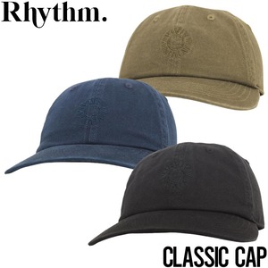 ストラップバックキャップ  帽子 Rhythm リズム CLASSIC CAP CL21M-HW03BLK