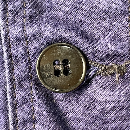 60-70s フランス軍 刺繍タグ コットンツイル フレンチワークジャケット 詳細写真10