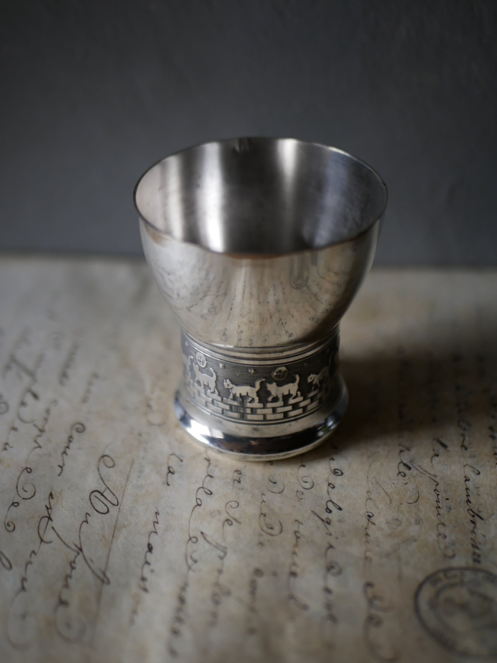 猫のナプキンリング　フランスアンティーク　ブロカントのある暮らし 2. 猫のナプキンリング フランスアンティーク ブロカントのある