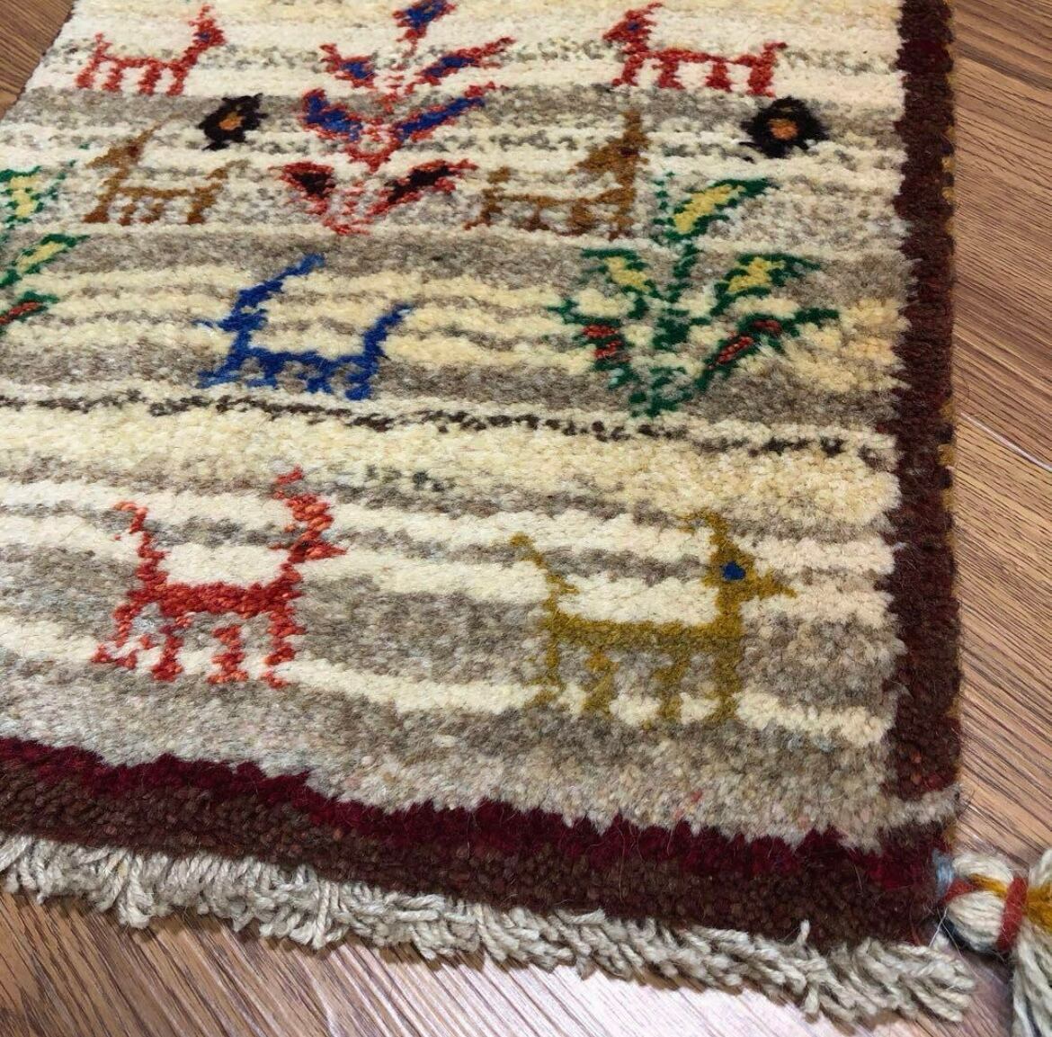ペルシャギャッベ (ギャベ) ギャッベ 玄関マット No.GM-198 | A's Rug